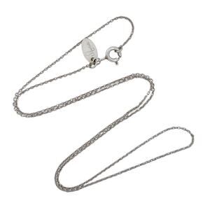 Estate Nashelle Sterling Silver 925 1.1mm Cable Link Chain Necklace 17.5"